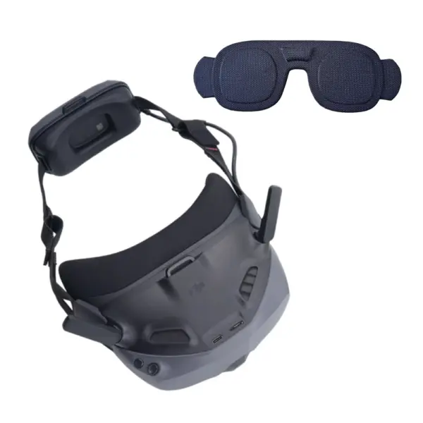 MXK FPV Goggles N3 Light Blocking Pad, DJI Neo Exclusive Eye Mask, Dustproof Lens Protective Cover, Soft Foam Anti-Leak Shading Sponge for DJI Goggles N3 FPV Racing Drone