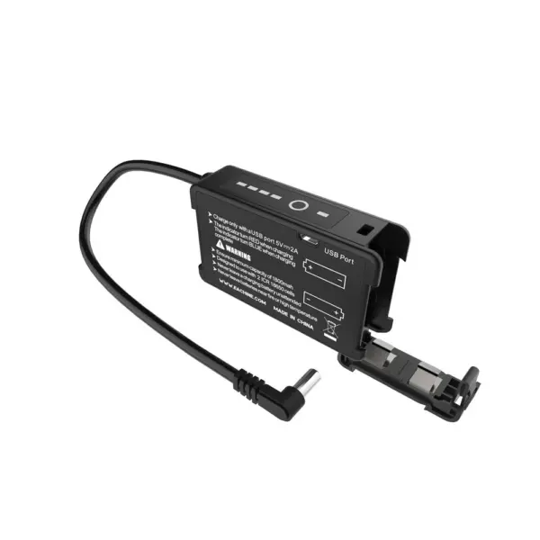 Eachine 7.4V 18650 Battery Case with USB Charger, DC 5.52.1mm, LED Indicator, Reverse Polarity Protection, for EV100 EV200D EV300D EV300O DJI Fatshark Skyzone FPV Goggles